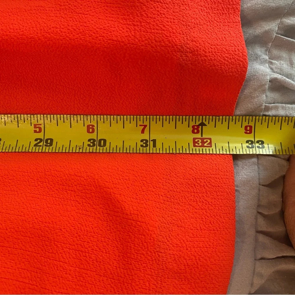 Vince camuto off the shoulder straight dress size 8 coral orange color - Picture 7 of 8